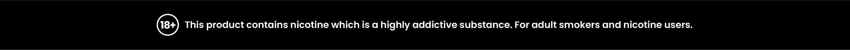 18+ health warning
